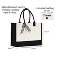 Load image into Gallery viewer, Tote Bag | 10 oz. Canvas Tote | | 2 PC Cat Tote | Cat Lover Gift | THE CAT BAG + Treat Dealer Small Bag