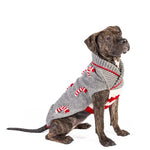 Candy Cane Dog Sweater