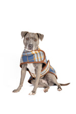 Western Plaid Wool Dog Blanket Coat