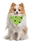 Load image into Gallery viewer, Halloween Bandana | Halloween Dog Bandana | Green with Bats