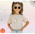 Load image into Gallery viewer, Kids Shirts | Youth Shirt | Children Shirts | Girl's Shirt | Boy's Shirt | Halloween Printed Tshirt | Kids Tees | Kids Fall Tops | Kids Graphic Tees | Kids Halloween Ghost Walking Dog Shirt - Southlake Paws