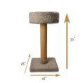 Load image into Gallery viewer, SPHN Sisal Pole with Cat Bed