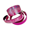 Load image into Gallery viewer, Pavé In Pink Authentic Iridescent Snake 3-Inch Wide Style Statement Collar and Leash Set