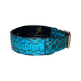 Load image into Gallery viewer, Turquoise & Black Classic Snake Collar With Gold Hardware