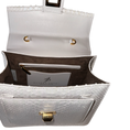 Load image into Gallery viewer, Cosmo Horse Handle Handbag In Iridescent White Python