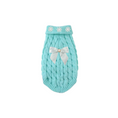 Load image into Gallery viewer, Pearl Bow Cable Knit Dog Sweater – Luxe Winter Petwear