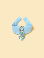 Blue Botanique Necktie Bandana