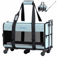 Load image into Gallery viewer, Quilted Chariot Pet Carrier With Removable Wheels and Telescopic Handle