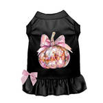 Pretty Pink Pumpkin Dog Dress