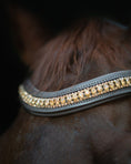 Load image into Gallery viewer, Gold Accented Figure 8 Bridle with Gold Browband