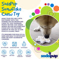Load image into Gallery viewer, Snowflake Nylon Dog Chew Toy for Aggressive Chewers | USA Made & FDA Compliant