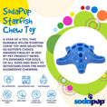 Load image into Gallery viewer, Starfish Nylon Dog Chew Toy for Aggressive Chewers | USA Made | SodaPup