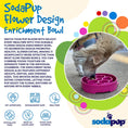 Load image into Gallery viewer, Flower eBowl Deep Slow Feeder Dog Bowl for Enrichment | USA Made