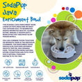 Load image into Gallery viewer, Java eBowl Deep Slow Feeder Dog Bowl for Enrichment | USA Made