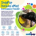 Load image into Gallery viewer, Rubber Duckies emat - Enrichment Lick Mat for Dogs and Cats - with Suction Cups | Bath Time Design | SodaPup USA Made
