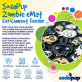 Load image into Gallery viewer, Zombie eMat - Enrichment Lick Mat for Dogs and Cats | Halloween Skull Design | SodaPup