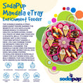 Load image into Gallery viewer, Mandala eTray Shallow Slow Feeder Dog Bowl for Enrichment | USA Made