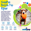 Load image into Gallery viewer, Bottle Top Flyer Durable Rubber Retrieving Frisbee - Orange