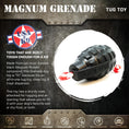 Load image into Gallery viewer, USA-K9 Magnum Grenade - Black Magnum Rubber Chew Toy for Extreme Chewers | USA Made