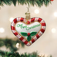 Load image into Gallery viewer, Peppermint Heart Ornament - Southlake Paws