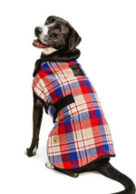 Red Field Plaid Coat