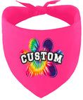 Load image into Gallery viewer, Custom Bright Tie Dye Paw Pet Bandana
