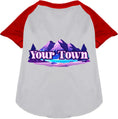 Load image into Gallery viewer, Custom Alpine Pawscape Pet Raglan Shirts