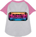 Load image into Gallery viewer, Custom Beach Shades Pet Raglan Shirts