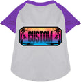 Load image into Gallery viewer, Custom Beach Shades Pet Raglan Shirts