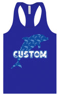 Load image into Gallery viewer, Custom Blue Dolphins Women's Racerback Tank