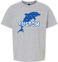 Load image into Gallery viewer, Custom Blue Dolphins Children's Gildan Soft Shirt