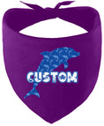 Load image into Gallery viewer, Custom Blue Dolphins Pet Bandana
