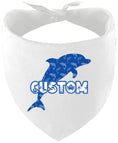 Load image into Gallery viewer, Custom Blue Dolphins Pet Bandana