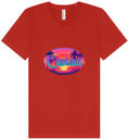 Load image into Gallery viewer, Custom Classic Beach Unisex V-Neck Shirt
