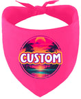 Load image into Gallery viewer, Custom Neon Beach Sunset Pet Bandana