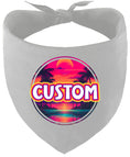 Load image into Gallery viewer, Custom Neon Beach Sunset Pet Bandana