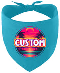 Load image into Gallery viewer, Custom Neon Beach Sunset Pet Bandana