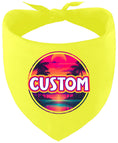 Load image into Gallery viewer, Custom Neon Beach Sunset Pet Bandana