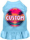 Load image into Gallery viewer, Custom Neon Beach Sunset Pet Dress