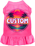 Load image into Gallery viewer, Custom Neon Beach Sunset Pet Dress