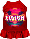 Load image into Gallery viewer, Custom Neon Beach Sunset Pet Dress