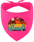 Load image into Gallery viewer, Custom Retro Beach Sunset Pet Bandana