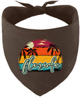 Load image into Gallery viewer, Custom Retro Beach Sunset Pet Bandana
