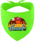 Load image into Gallery viewer, Custom Retro Beach Sunset Pet Bandana