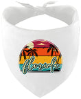 Load image into Gallery viewer, Custom Retro Beach Sunset Pet Bandana