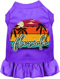 Load image into Gallery viewer, Custom Retro Beach Sunset Pet Dress