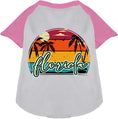 Load image into Gallery viewer, Custom Retro Beach Sunset Pet Raglan Shirts