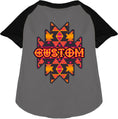 Load image into Gallery viewer, Custom Navajo Tribal Pet Raglan Shirts