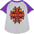 Load image into Gallery viewer, Custom Navajo Tribal Pet Raglan Shirts