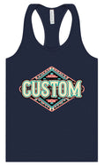 Load image into Gallery viewer, Custom Peach Aztec Women's Racerback Tank
